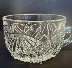 Exquisite American Brilliant Punch Bowl Set