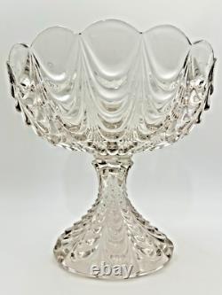 Exquisite Antique Fostoria Glass EAPG Punch Bowl Peacock Pattern #1300