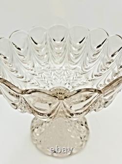Exquisite Antique Fostoria Glass EAPG Punch Bowl Peacock Pattern #1300