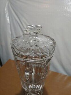 Extra Large Cut Crystal Punch/Lemonade Bowl With Lid