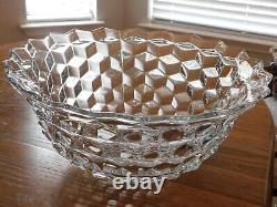 Extra Large Fostoria 2056 American Clear Punch Bowl (18 7/8 X 8 3/4)