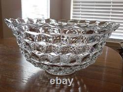 Extra Large Fostoria 2056 American Clear Punch Bowl (18 7/8 X 8 3/4)