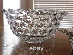 Extra Large Fostoria 2056 American Clear Punch Bowl (18 7/8 X 8 3/4)