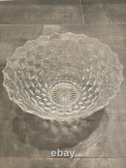 Extra Large Fostoria 2056 American? Clear Punch Bowl Over 18Dia. Very Heavy