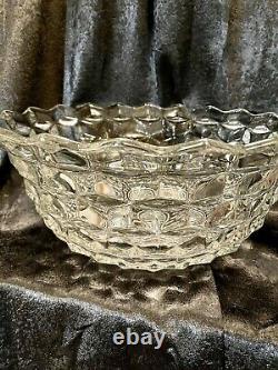 Extra Large Fostoria 2056 American? Clear Punch Bowl Over 18Dia. Very Heavy