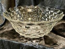 Extra Large Fostoria 2056 American? Clear Punch Bowl Over 18Dia. Very Heavy