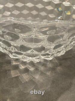 Extra Large Fostoria 2056 American? Clear Punch Bowl Over 18Dia. Very Heavy