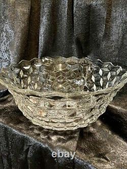 Extra Large Fostoria 2056 American? Clear Punch Bowl Over 18Dia. Very Heavy