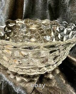 Extra Large Fostoria 2056 American? Clear Punch Bowl Over 18Dia. Very Heavy