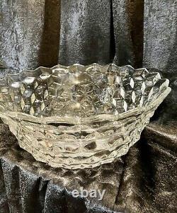 Extra Large Fostoria 2056 American? Clear Punch Bowl Over 18Dia. Very Heavy