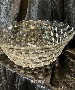 Extra Large Fostoria 2056 American? Clear Punch Bowl Over 18Dia. Very Heavy