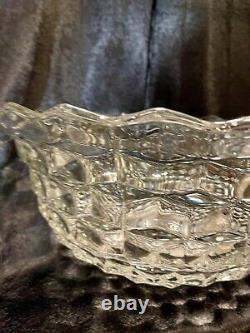 Extra Large Fostoria 2056 American? Clear Punch Bowl Over 18Dia. Very Heavy