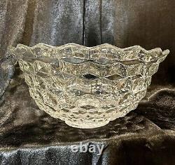 Extra Large Fostoria 2056 American? Clear Punch Bowl Over 18Dia. Very Heavy