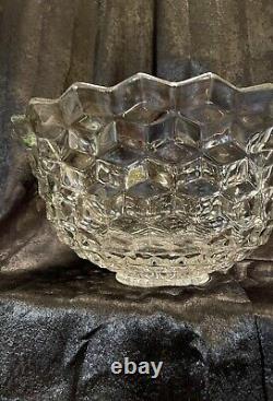 Extra Large Fostoria 2056 American? Clear Punch Bowl Over 18Dia. Very Heavy