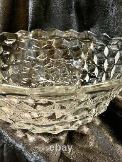 Extra Large Fostoria 2056 American? Clear Punch Bowl Over 18Dia. Very Heavy