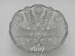 Extremely Rare Hawkes Roman ABP Cut Glass Fruit Or Punch Bowl