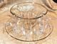 Extremely Rare Mid-Century Modern Punch Bowl Set with Platter and 10 Cups