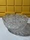 FINE Antique American Brilliant Cut Crystal Glass Platter Punch Bowl Heavy ABP
