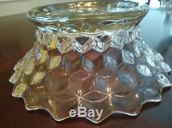 FOSTORIA AMERICAN 14 PUNCH BOWL With LOW FOOT & 11 CUPS GREAT DEAL