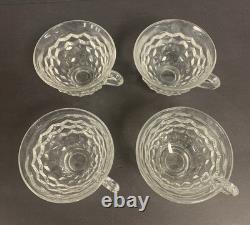 FOSTORIA AMERICAN PUNCH BOWL 18 1/2 WITH HIGH FOOT BASE with 8 CUPS & LADEL