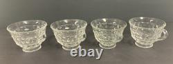 FOSTORIA AMERICAN PUNCH BOWL 18 1/2 WITH HIGH FOOT BASE with 8 CUPS & LADEL