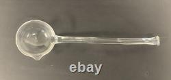 FOSTORIA AMERICAN PUNCH BOWL 18 1/2 WITH HIGH FOOT BASE with 8 CUPS & LADEL
