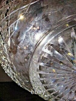 Fabulous Stunning Waterford Crystal Glandore Punch Centerpiece Bowl MG