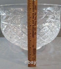 Fabulous Stunning Waterford Crystal Glandore Punch Centerpiece Bowl MG