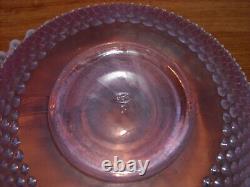 Fenton 14-Pc. Peach Opalescent Hobnail Punch Bowl Set