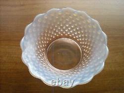 Fenton 14-Pc. Peach Opalescent Hobnail Punch Bowl Set