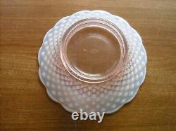 Fenton 14-Pc. Peach Opalescent Hobnail Punch Bowl Set