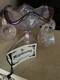 Fenton Glass Iridescent Dusty Rose Mini Punch Bowl Set