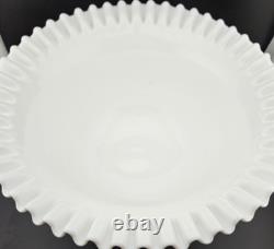 Fenton Hobnail Punch Bowl Very Big #3722 RARE Milkglass