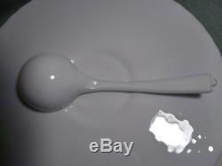 Fenton Milk Glass Punch Bowl Hobnail Set Torte Plate Underplate Ladle (12) Cups