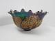 Fenton Orange Tree Cobalt Blue Iridendesant Punch Bowl (No Base/Cups) 10 1/2
