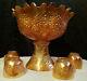 Fenton Orange Tree Punch Bowl with 4 cups NO RESERVE