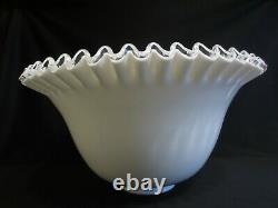 Fenton Silver Crest Punch Bowl And Base