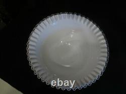Fenton Silver Crest Punch Bowl And Base