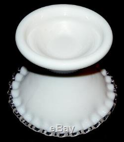 Fenton Silver Crest WMG #7313 Punch Bowl with #7378 Punch Base