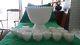 Fenton White Hobnail Milk Glass Punch Bowl Pedestal Base(3718) 16 cups HTF