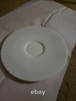 Fenton white hobnail milk glass punch bowl