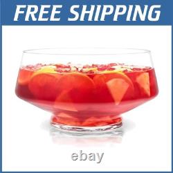 Footed Glass Punch Bowl, Functional Centerpiece