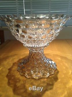 Fostoria America Punch Bowl and Stand/Centerpiece, Clear