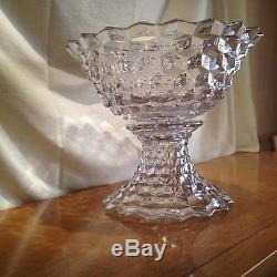 Fostoria America Punch Bowl and Stand/Centerpiece, Clear