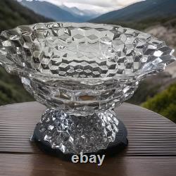 Fostoria American 18.5 Largest Punch Bowl & Pedestal Base