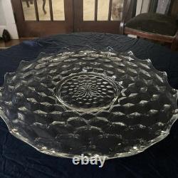 Fostoria American 19.5Torte Plate Punch Bowl Underplatescarce
