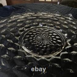 Fostoria American 19.5Torte Plate Punch Bowl Underplatescarce