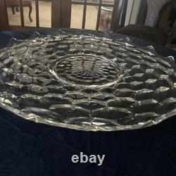 Fostoria American 19.5Torte Plate Punch Bowl Underplatescarce