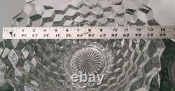 Fostoria American 28 Piece Punch Bowl Set Underplate Pedestal Cups Saucers Ladle
