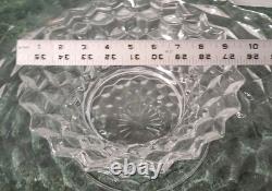 Fostoria American 28 Piece Punch Bowl Set Underplate Pedestal Cups Saucers Ladle